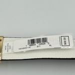 Michael Kors  Belt Twist Reversible Leather MK‎ Logo Buckle White Khaki XL Photo 3