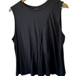 Te Verde Dark Gray Open Back Cotton Blend Tank Workout Yoga Lounge Size XL Photo 0