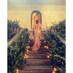 Mac Duggal  Yellow Floral Chiffon Lace Up Tie Up Back Gown Dress Photo 4