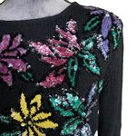 Work in Progress by Gladys Bagley Vintage Sequin Sweater Size L Size L Photo 3