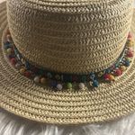 Straw Hat Steve Madden Colorful Pom-Pom Straw Hat Photo 7