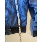 The North Face Heatseeker Jacket Bomber Jacket Size M Blue Denim-Look Zip Up Street Photo 11