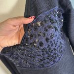Free People  - Alpaca/Wool Sequin Sweater in Deep Navy & Black Size Small Photo 2