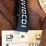 Divided H&M Brown Cut Out V Neck Stretch Mini Short Dress New With Tags Size XL Photo 3