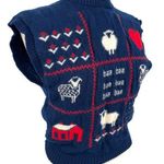 Pendleton Vintage  Wool Sweater Vest Sheep Farm Graphic Sz Med (fits small) USA Photo 1