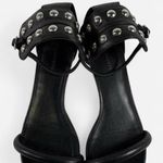 All Saints black leather studded sandals Photo 6