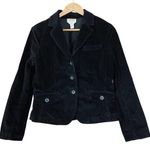 Talbots Vintage Blazer Corduroy Black Size 10 Photo 0