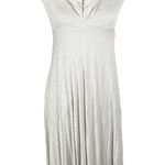 Elan Striped Asymmetrical Multi Look Dress and Skirt
White Gray Size Medium Photo 7