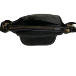 Coach Vintage Patricia Saddle Flap Bag Black Leather Crossbody Messenger 9951 Photo 8