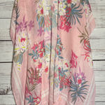 Woven Heart  Pink Floral Kimono Photo 0