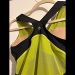 Lululemon Women's Athletica Sports Bra - Black & Lime Green Photo 3