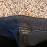 American Eagle Womens Black Distressed Mom Jean Comfort Stretch Waistband Size 4 Photo 1