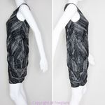 barney's new york  COOP silk blend black and white dress, size‎ S Photo 3