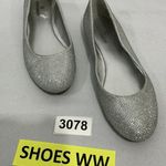 Womans Worthington Size 6.5 M Silver Sparkly Slip On Flats 741744 Photo 0