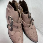 Qupid  Spring Nude Studded Western Bootie Size 7 Photo 6