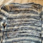 Wild Fable Fall essential: Blue & white knit cropped sweater Photo 4