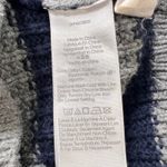 Madewell  Striped Knit Sweater Vest Small Gray Navy V-Neck Cotton Photo 5