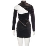 Ále By Alessandra Metallic X Revolve Ana Dress Sz XS black gold cut our Photo 4