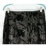 Romeo + Juliet Couture Black Velvet Sequin Skirt Pencil Straight Size MED Photo 2