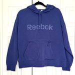 Reebok Classic  Blue Hooded Hoodie Sweatshirt Sweater Size Large Long Sleeve Photo 1