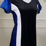 Vintage 90s 5*7*9 Colorblock Dress Spice Girls Black White Cobalt Blue S Photo 0