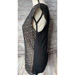 The Limited  Women's Open Eyelet Style‎ Double Layered Sleeveless Black Blouse M Photo 1