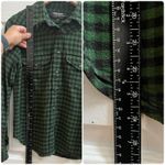 Filson Women’s Flaw Modal Wool Blend Green Black Plaid Button Down Shirt Small Photo 9