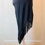 SheIn  Fringe Asymmetrical Bodycon Dress Black Size XS Photo 8