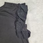 All Saints Women's Black Top Blouse Ruffle Sleeve Size S Small Photo 3