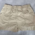 Nike Vintage Blue Label 80s Shorts Womens Medium Khaki Tan Beige Hiking Gorpcore Photo 0