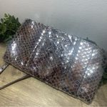 Michael Kors Metallic Snakeskin Clutch Purse Photo 1