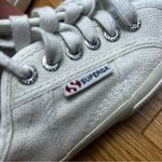 Superga White Lace Up Classic Cotton Low Top Sneakers Size 8 Photo 6