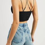 Free People Ilektra black crochet-lace bra top Photo 2