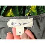 Anthropologie  Cloth and Stone Front Tie Green Oversized Longsleeve Size Medium Photo 2