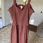 a.n.a NWTs . Smocked Maxi Dress Pockets Ruffle Cottagecore Feminine Prairie Boho Photo 0