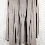 Barefoot Dreams Barefoot‎ Dreams Tan Cozychic Ultra Lite Knit Tie Waist Cardigan Photo 0