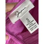 Japna  Pink Crinkle Flutter‎ Sleeve Maxi Dress V-Neck Flowy Bohemian Summer Photo 3