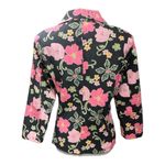 Zinc Cotton Spandex bland Floral buttons up front blazer ladies sz XL Photo 3