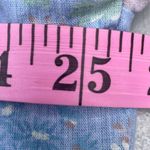 Vintage 80s Floral Blue Button Up Blouse Size 24W Photo 8