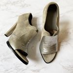Alexander Wang  Luisa Silver Suede Open Peep Toe High Heels 38 Photo 1