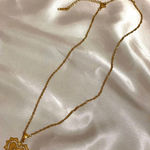 Boutique 💛 Classic Gold Heart Necklace – Zirconia Concho Design | 18K Gold Stainless Steel 💛 Photo 4