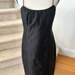 Vintage Marisa Baratelli Thai Silk Black Sheath Dress Size 8 Photo 0