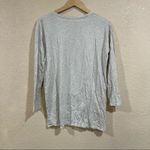 PureJill J Jill super soft seam long sleeve tunic top in light cream oatmeal Size M Photo 3
