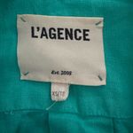 L'Agence L’agence Cameron Long Shirt Dress Women's Pop Green Linen Size XS Photo 5