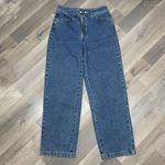 Topshop Zed Exposed Zipper High Waist Straight Leg Jeans Blue 28 Skater Photo 5
