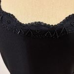 Alberto Makali  Black Lace and Beaded Trim Tank Top Photo 1