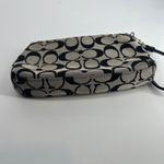  Signature C Monogram Y2K Coach Jacquard Signature C Turn Lock Black Beige Photo 4