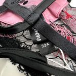 For Love and Lemons Zinnia High Neck Bra 32 A pink black C0 Size undefined Photo 4