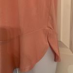 Beige by eci Pink Black Trim Flowy Peplum Ruffle Blouse Top Medium Workwear Photo 1