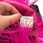 IORANE Feather Sleeveless‎ Mini Dress Hot Pink 38/S Photo 4